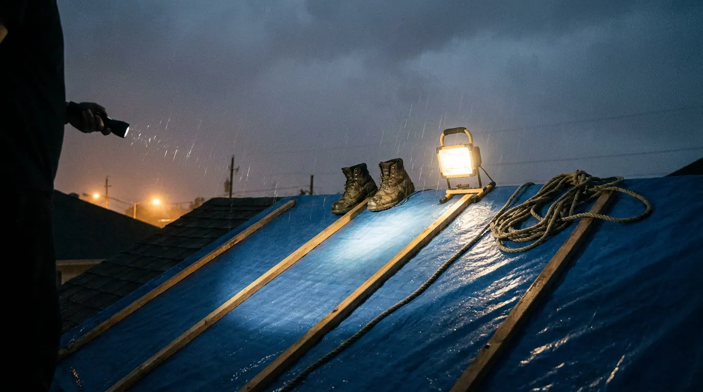 Emergency Roof Repair contractor in Greater New Orleans — Clear Home installing a residential roof