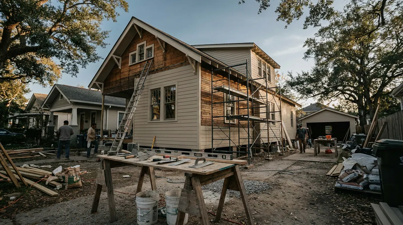 General Contracting contractor in Greater New Orleans — Clear Home installing a residential roof